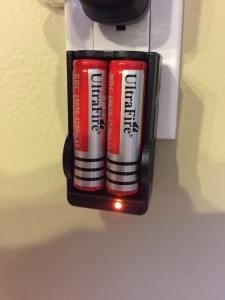 Charger for Li-Ion flashlight batteries